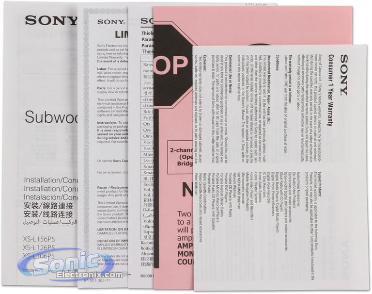 Sony XS-L156P5 Image 4