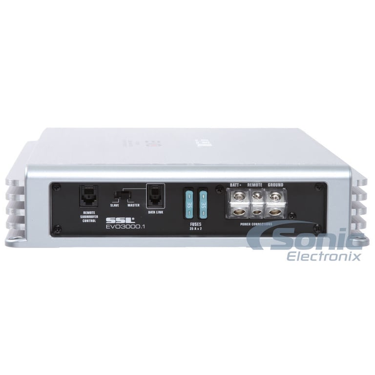 SSL EVO3000.1 3000 Watt Class D 1-Ohm Mono Car Audio Amplifier+Amp Kit+Remote Image 18