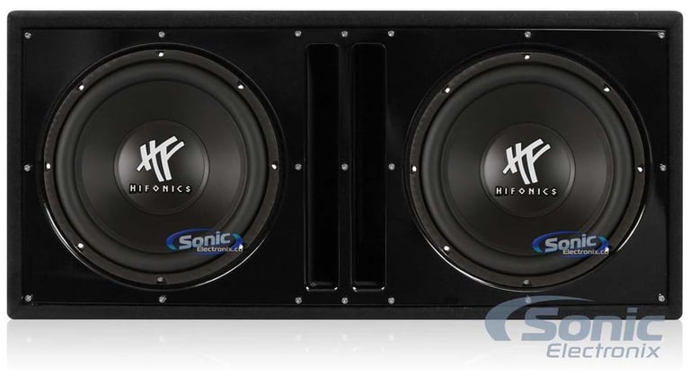 2) HIFONICS HFX12D4 12" 1600W Car Audio DVC Subwoofers Subwoofers + Ported Box Image 1