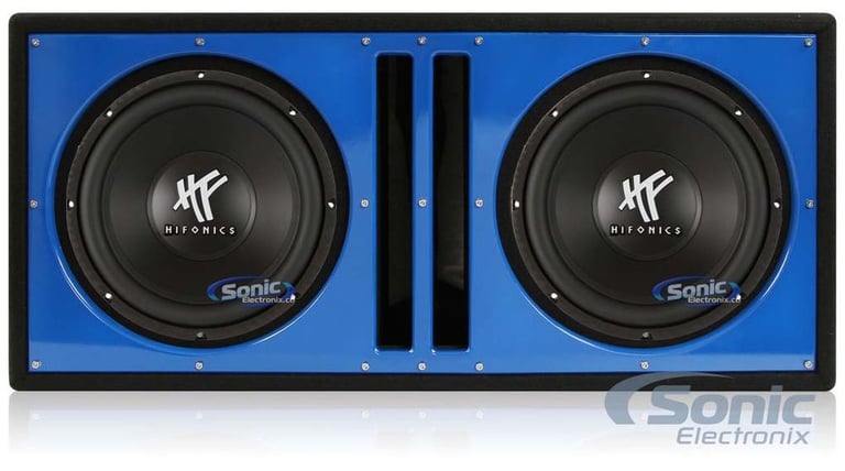 2) HIFONICS HFX12D4 12" 1600W Car Audio DVC Subwoofers Subwoofers + Ported Box Image 1