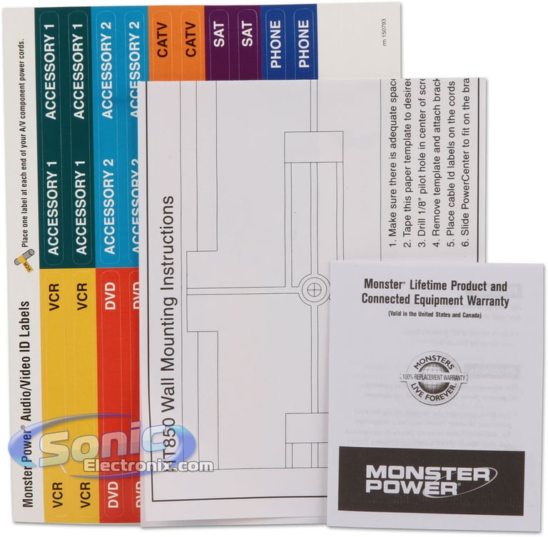 Monster Cable PowerCenter Surge Protector (HTS 850) Image 10