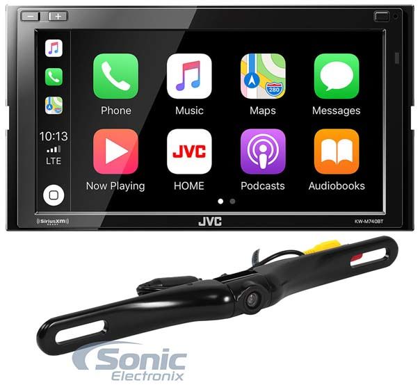 JVC KW-M740BT 6.8" Media Receiver w/Apple CarPlay/Android/Weblink+Backup Camera Image 1
