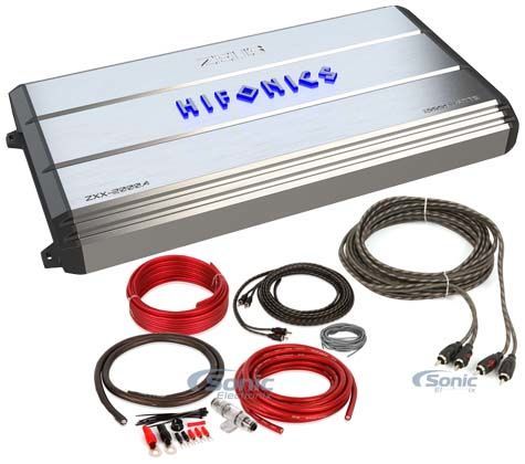 New Hifonics Zeus ZXX-2000.4 2000 Watt RMS 4-Channel Car Audio Amplifier+Amp Kit Image 1