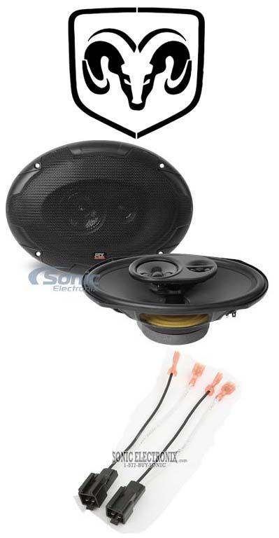 MTX Front Factory Speaker Replacement Kit For 2003-2005 Dodge Ram 2500/3500 Image 1