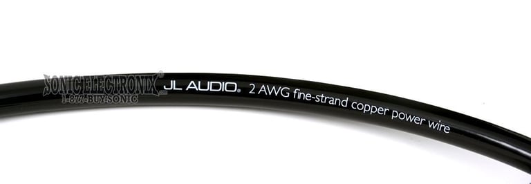 JL Audio BLACK 2 Gauge Power / Ground Cable PRICED PER FOOT XABLKPW2-1FT Image 1