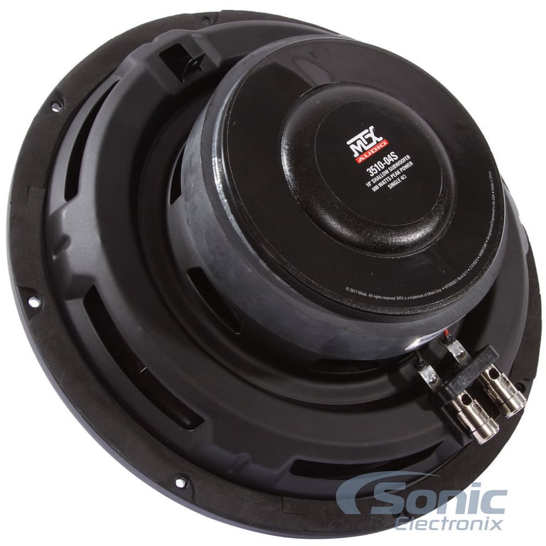 (2) MTX 3510-04S 10" 1200 Watt Shallow Slim Subwoofers Subs+Amplifier+Amp Kit Image 22