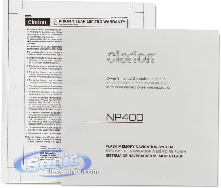 Clarion NP400 Image 8