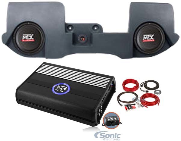 Dual 10" MTX Bass Package For 2002-16 Dodge Ram Quad/Crew Cab Image 1
