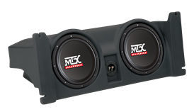 Dual 10" MTX Subwoofers+Enclosure+Amplifier+Wire Kit For 97-06 Jeep Wrangler TJ Image 2