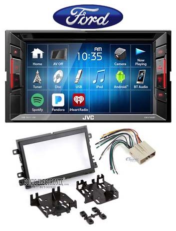 JVC DVD/CD Player Monitor w/Bluetooth/USB/iPhone/Android For 2007 Ford Mustang Image 1