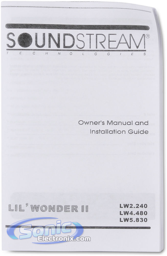 Soundstream LW5.830 Image 6