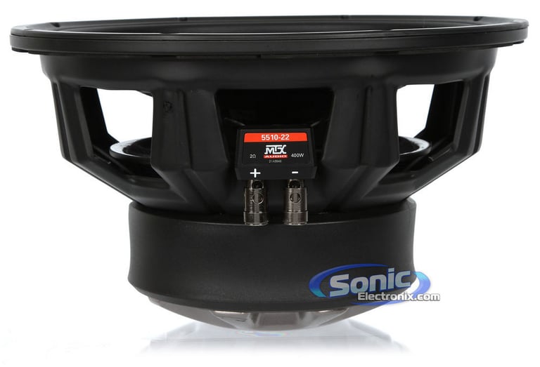MTX 5510-22 10" 800 Watt DVC 2-ohm Car Audio Subwoofer+Mono Amplifier+Amp Kit Image 7