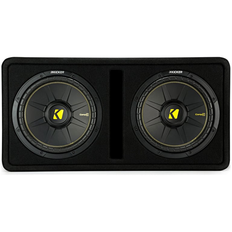 Kicker 44DCWC122 12" 1200W Car Subwoofers Sub Enclosure + Amp + Capacitor Image 42