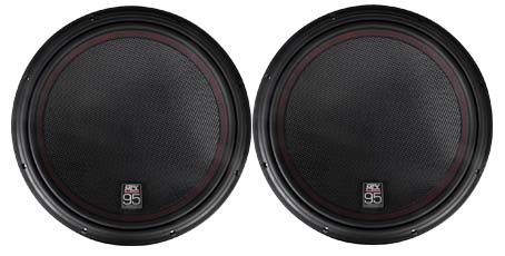 (2) MTX 9515-22 15" 3000 Watt RMS Competition Subwoofers DVC Car Audio Subs Image 1