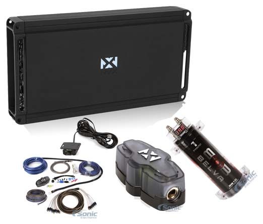 NVX JAD900.5 900W RMS 5-Channel Amplifier + 4 Gauge Wiring Kit + 1 Farad Cap Image 1