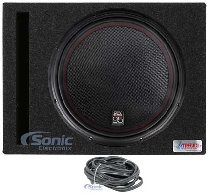 MTX 9515-22 15" 3000w Competition Car Audio Subwoofer+Vented Sub Box Enclosure Image 1