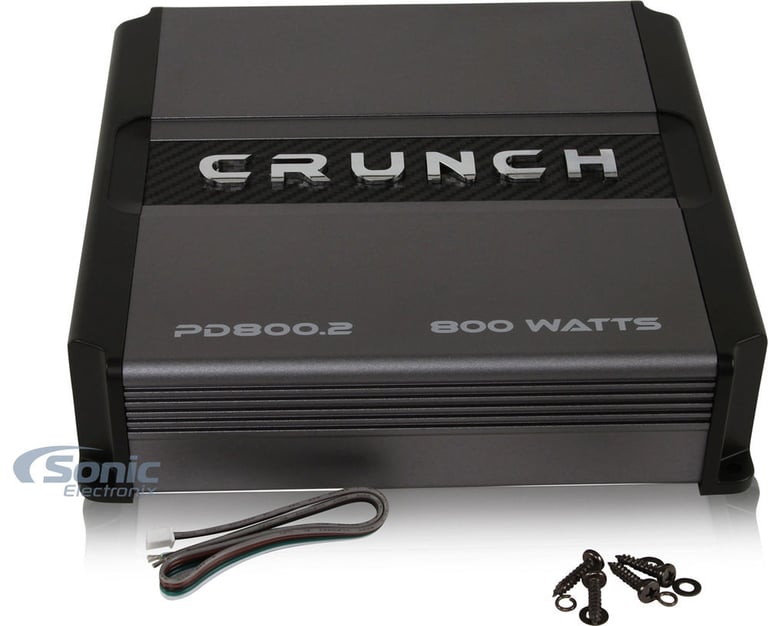 Crunch PD800.2 800w 2-Channel Amplifier Car Audio Power Drive Class AB+Amp Kit Image 12