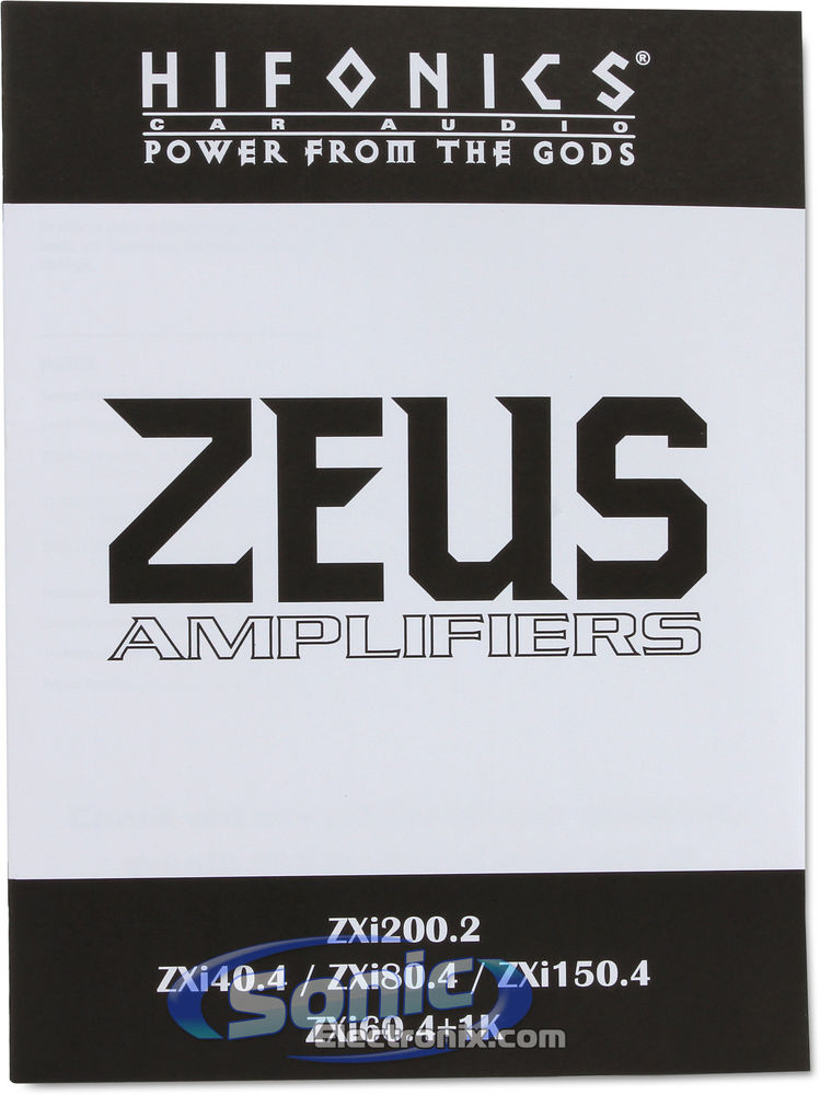 Hifonics Zeus ZXi60.4 + 1K (Factory Refurbished) Image 7