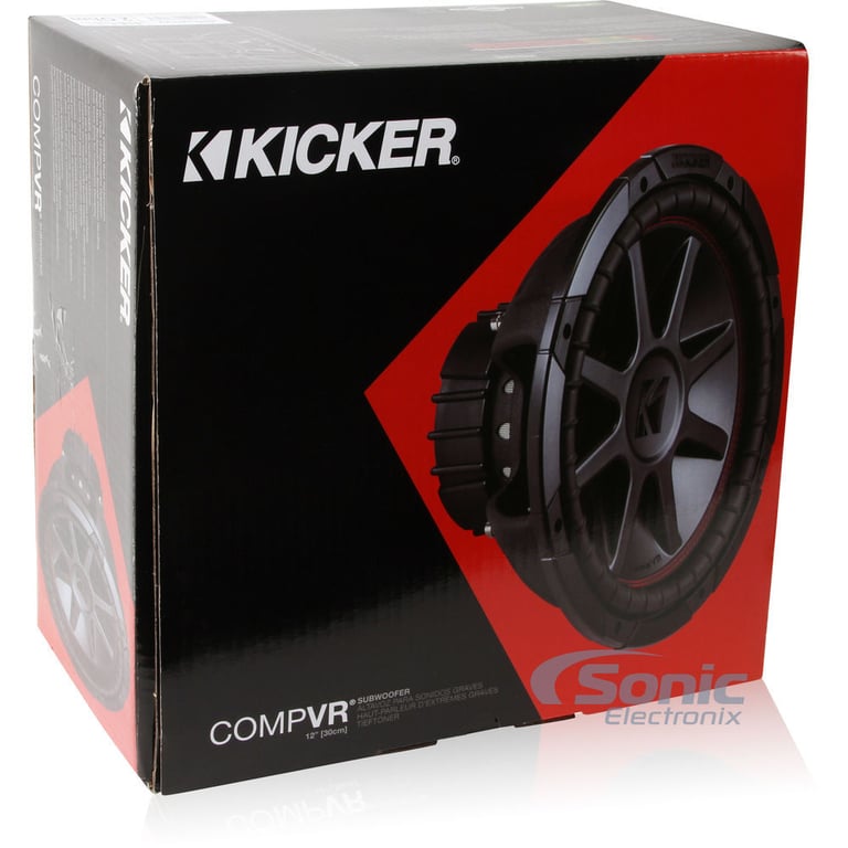 Kicker 43CVR124 COMPVR 12" 800 Watt Subwoofer+Sealed Sub Box Enclosure CVR12-4 Image 12