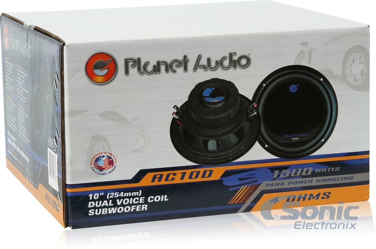 (2) Planet Audio AC10D 10" 3000 Watt Subwoofers +Belva MDFD10 Image 28