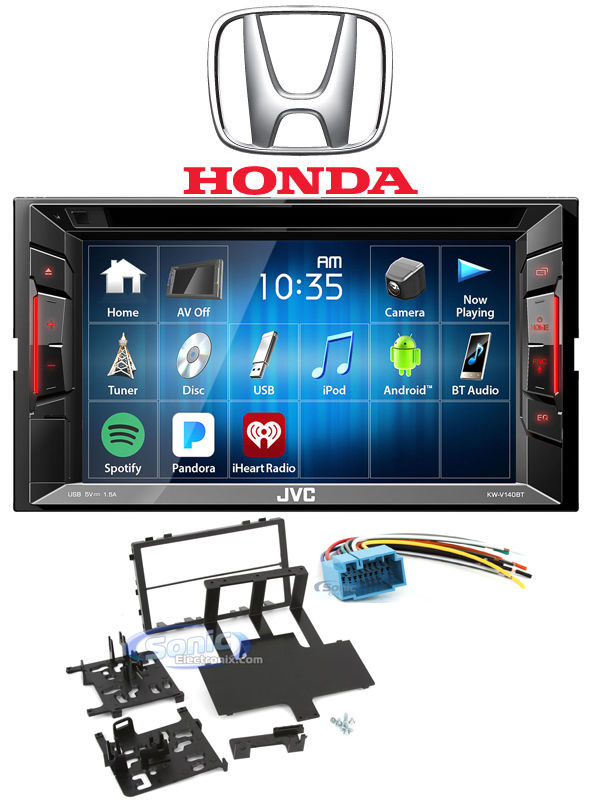 JVC DVD/CD Player Monitor w/Bluetooth/USB/iPhone/Android For 1999-00 Honda Civic Image 1