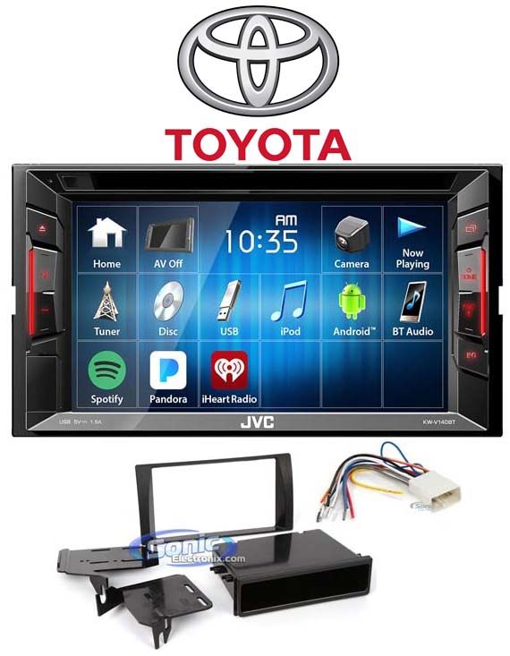 JVC DVD/CD Player Monitor w/Bluetooth/USB/iPhone/Android For 02-06 Toyota Camry Image 1