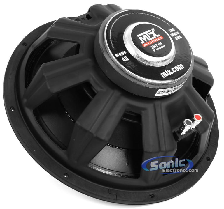 (2) MTX 3512-04 12" 1000w SVC 4-ohm Car Audio Subwoofers+Mono Amplifier+Amp Kit Image 5