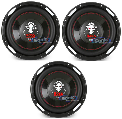 3 Boss Audio P106DVC Subwoofers Image 1