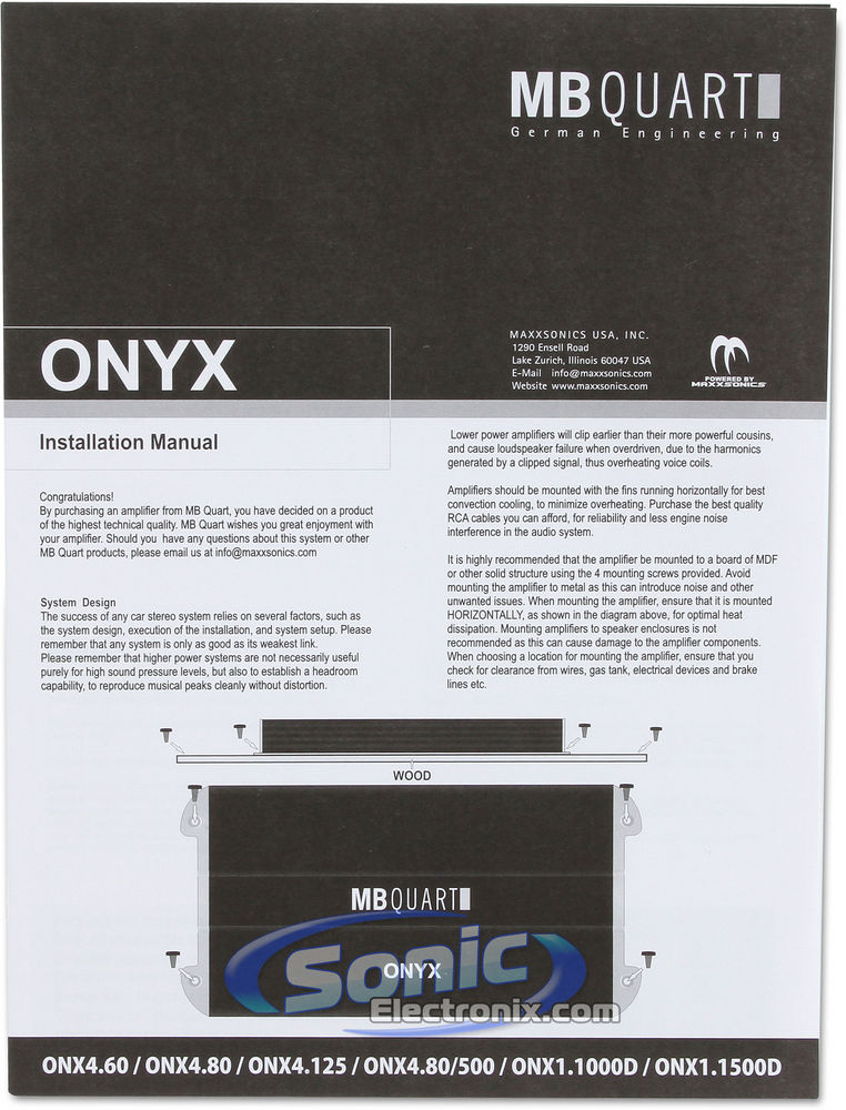 MB Quart ONX4.80/500 Image 8