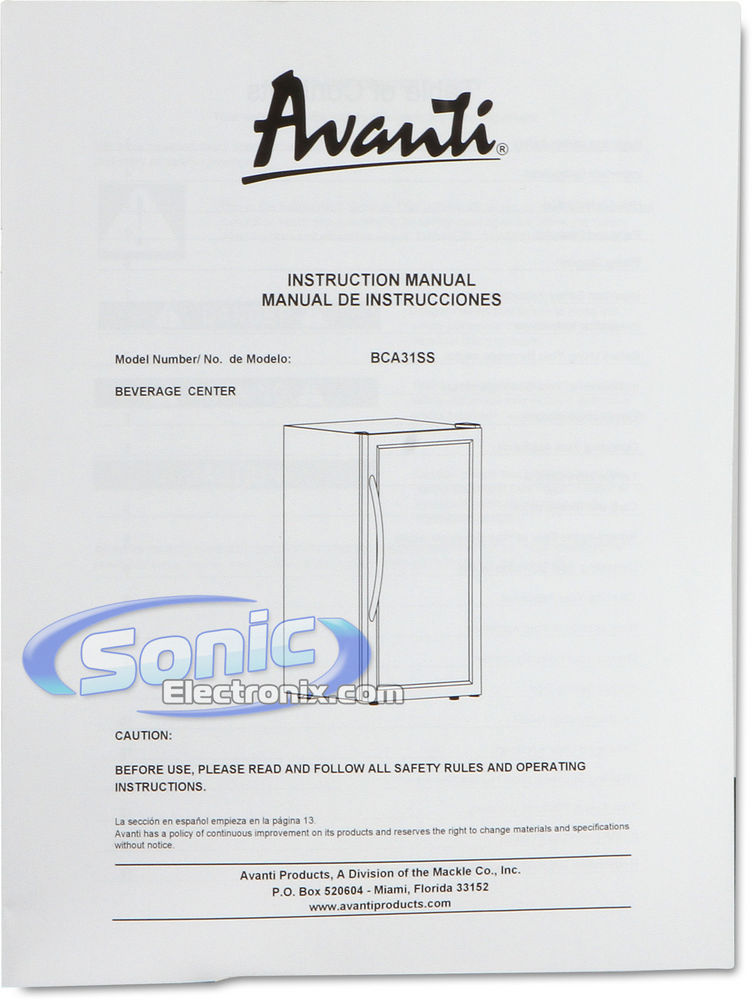 Avanti BCA31SS (Stainless Steel) Image 4
