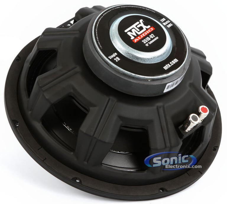 MTX 3510-02 10" 500 Watt SVC Car Audio Subwoofer Sub+Mono Amplifier+Amp Kit Image 4