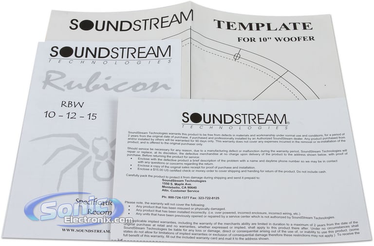 Soundstream RBW-10 Image 4