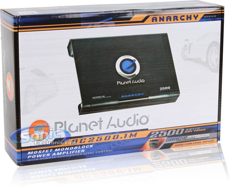 Planet Audio AC2500.1M 2500W 2 Ohm Class A/B Mono Car Amplifier+Amp Kit+Remote Image 7