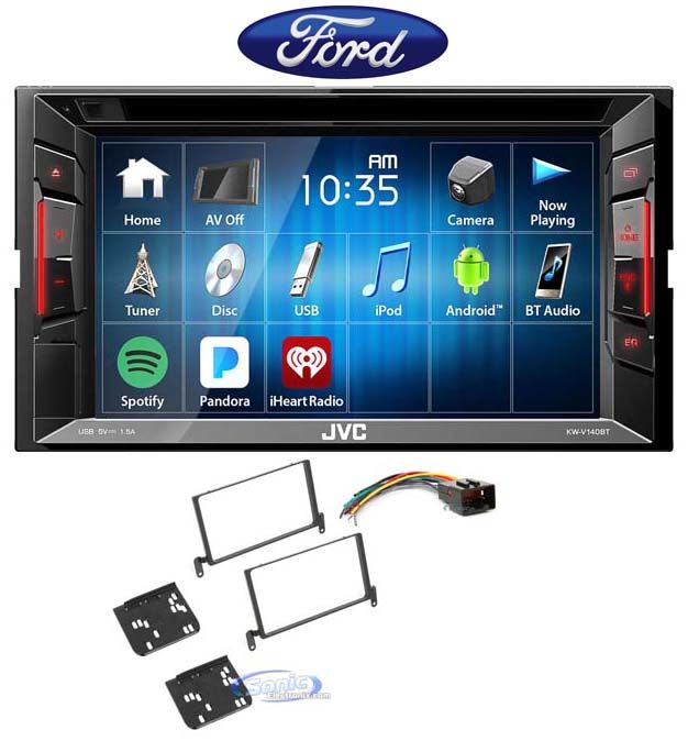 JVC DVD/CD Player Monitor w/Bluetooth/USB/iPhone/Android For 1999-03 Ford F-150 Image 1