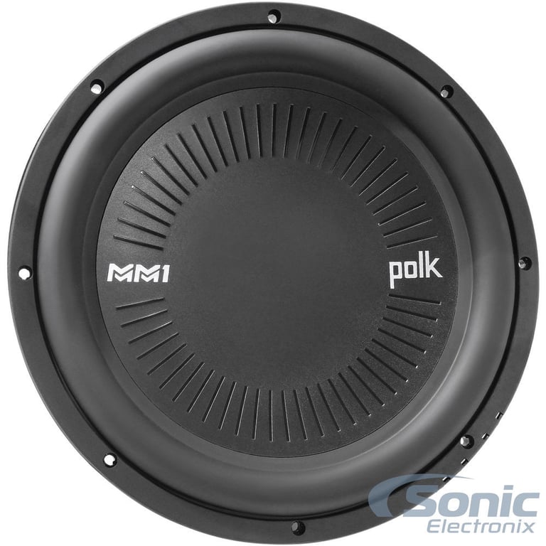 Polk Audio MM 1242 SVC 12&rdquo; 1260 Watt Car Audio Subwoofer Sub+7-Band Equalizer Image 7