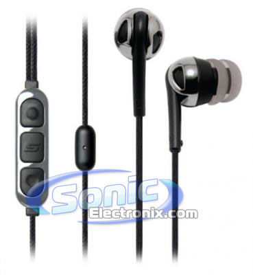 Scosche IDR655m Increased Dynamic Range In-Ear Headphones/Earphones with tapLINE II Control (Black) Image 1