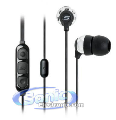 Scosche HP155m Noise Isolation Earbuds with tapLINE II & Microphone (Black/Chrome) Image 2