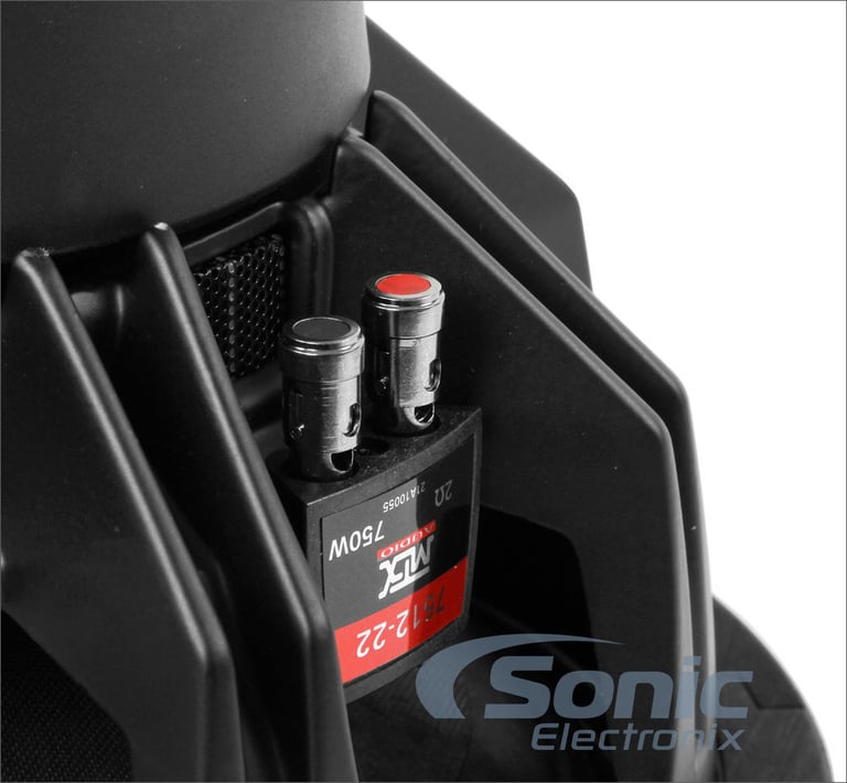 (2) MTX 7512-22 12" 3000w Car Subwoofers+Sealed Sub Box+Mono Amplifier+Amp Kit Image 11