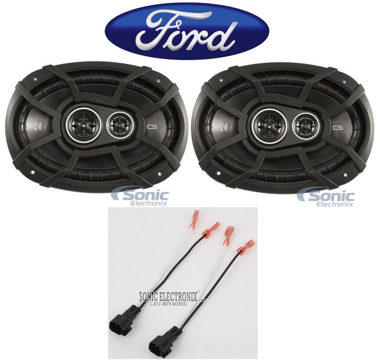 Rear Kicker Factory Speaker Replacement Kit For 1998-2011 Ford Crown Victoria Image 1