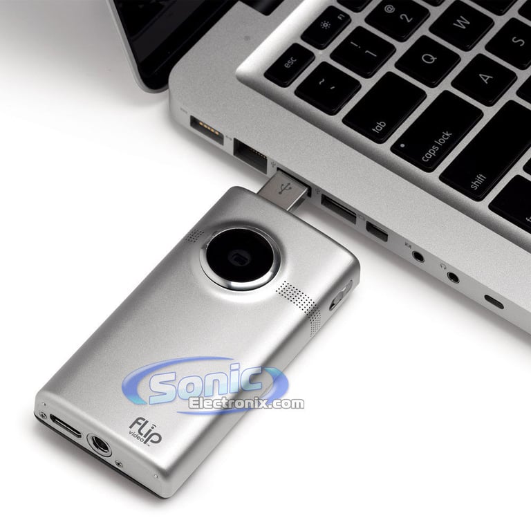 Flip MinoHD Camcorder 2nd Generation, 120 Minutes (Brushed Metal) Image 3