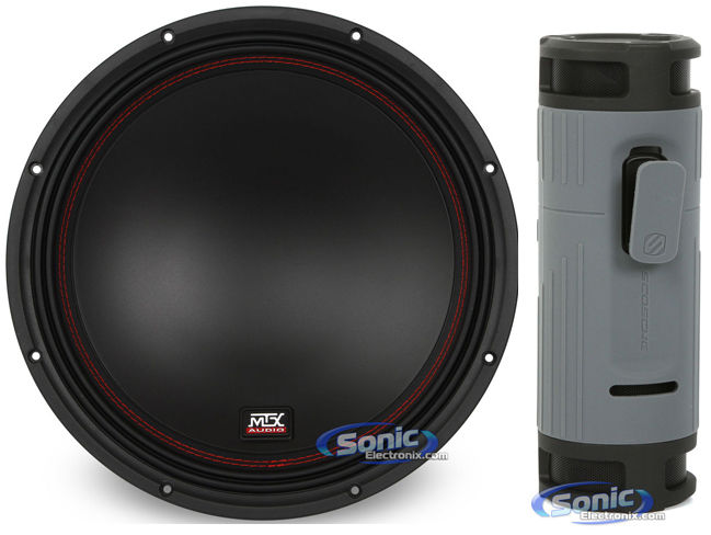 MTX 5512-44 12" 800 Watt Peak/400 Watt RMS DVC 4-ohm Car Sub+Bluetooth Speaker Image 1