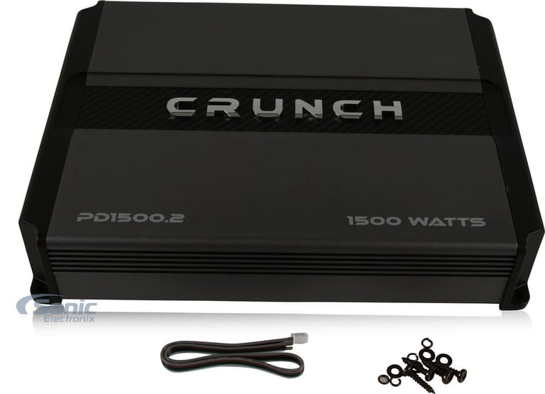 Crunch PD1500.2 1500W Amplifier + Amp Kit Image 13