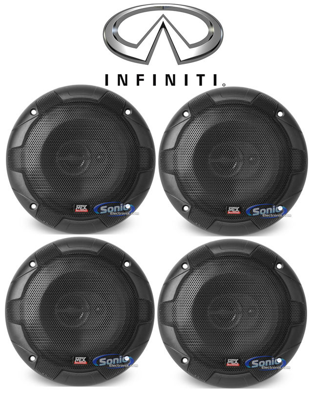 MTX 6.5" Front+Rear Speaker Replacement For 2003-2006 INFINITI G35 Sedan Image 1
