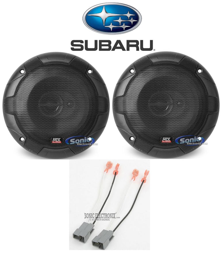 MTX Rear Door 6.5" Speaker Replacement Kit For 1993-2007 Subaru Impreza Image 1