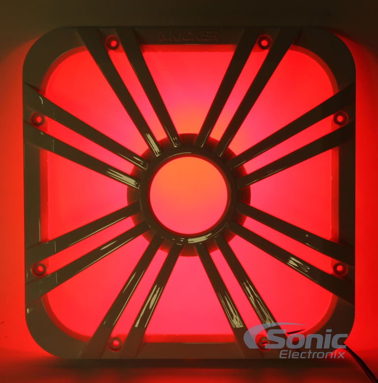 2) Kicker 11L712GLW 12" White Grilles w/LEDs For SoloBaric 11S12L7 Subwoofers Image 13