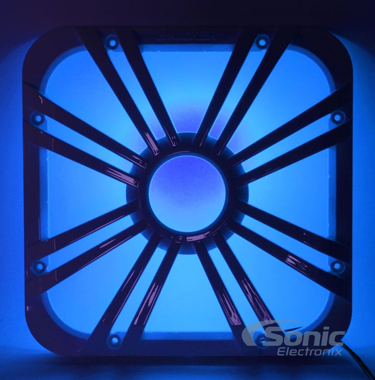 2) Kicker 11L712GLW 12" White Grilles w/LEDs For SoloBaric 11S12L7 Subwoofers Image 16