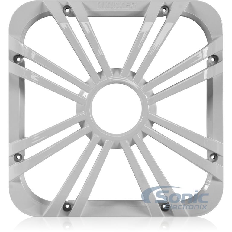 2) Kicker 11L712GLW 12" White Grilles w/LEDs For SoloBaric 11S12L7 Subwoofers Image 6