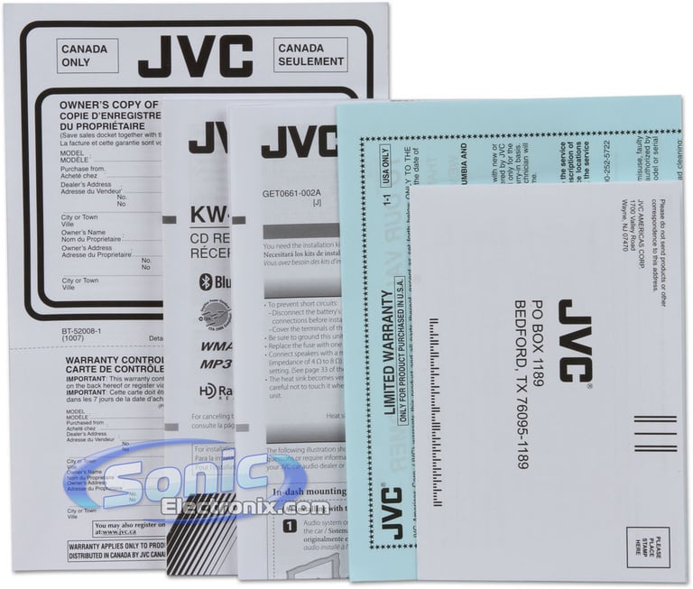 JVC KW-XR810 Open Box Image 9