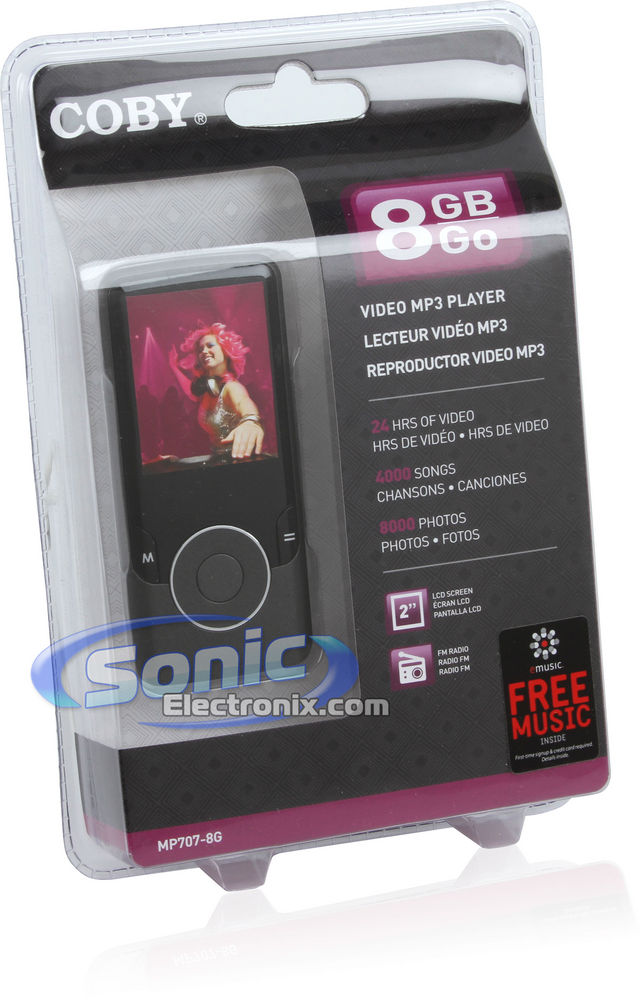 Coby MP707-8G - Black Image 8