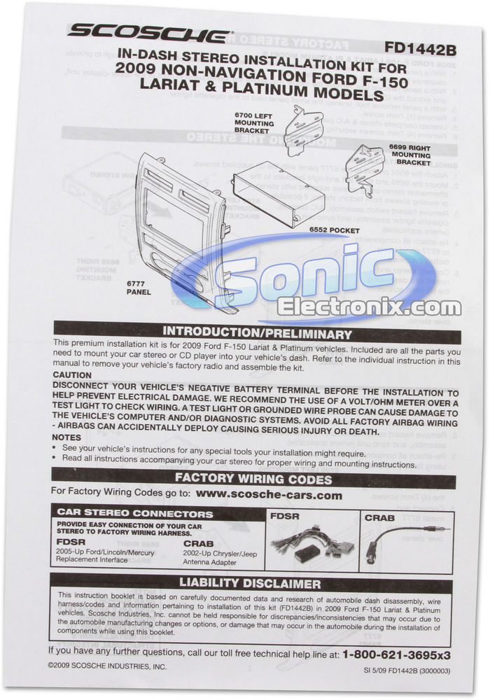 Scosche FD1442B / FD1442-OPEN BOX Image 2